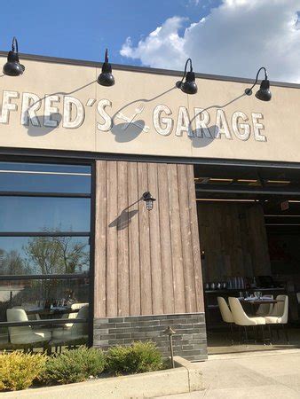 Fred's garage restaurant - Delivery & Pickup Options - 133 reviews of Fred's Garage "We were thrilled with our first dining experience at Fred's garage. The kids love the kids menu items, our waiter Patrick R was very friendly and helpful, the food was all delicious, the drinks were great. Definitely will be regulars. Has a nice big open bar with TVs. 